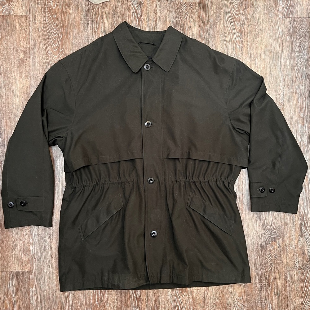 Bill Blass Menswear Convertible Coat - Full Zip Removable Wool Liner